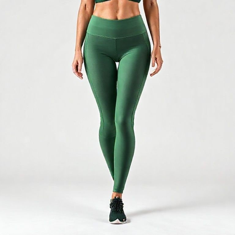 Legging Dryfit Em Microfibra Brilhe  � Verde Tamanho �nico